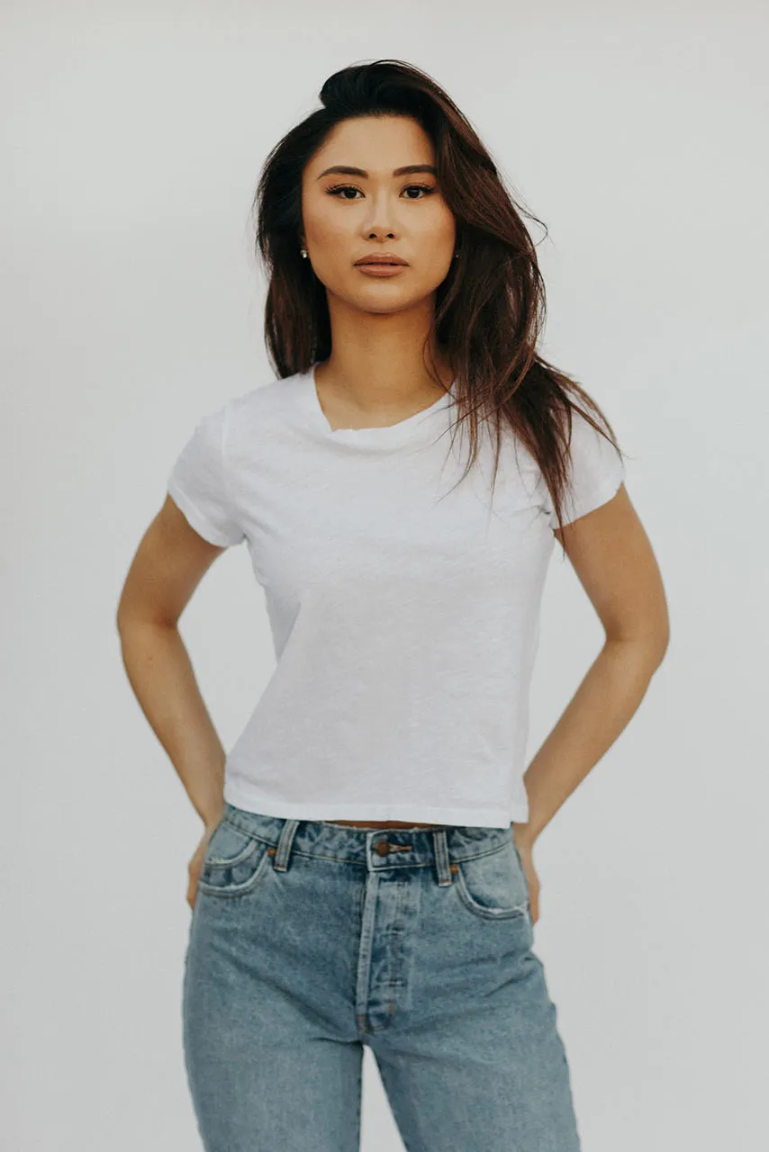 The Baby Tee White