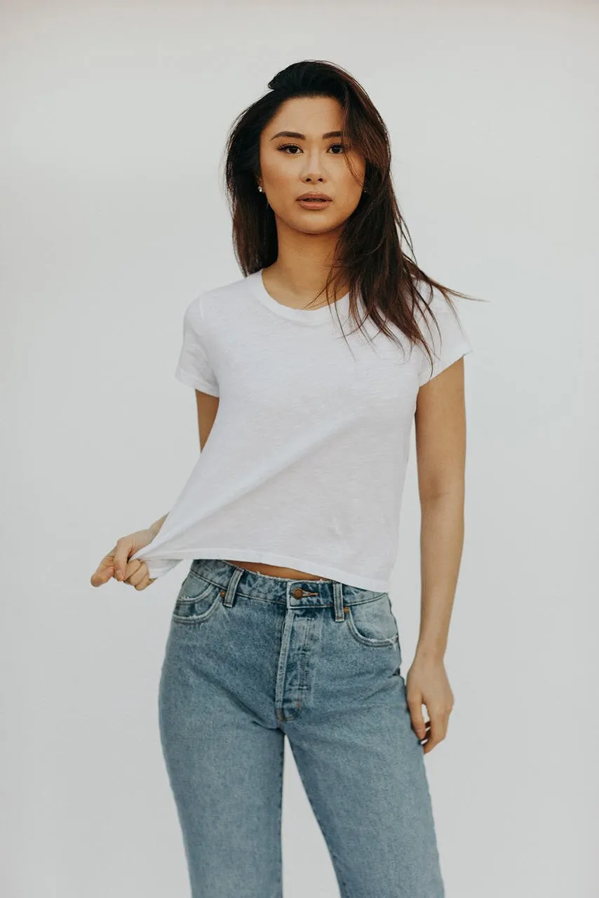 The Baby Tee White