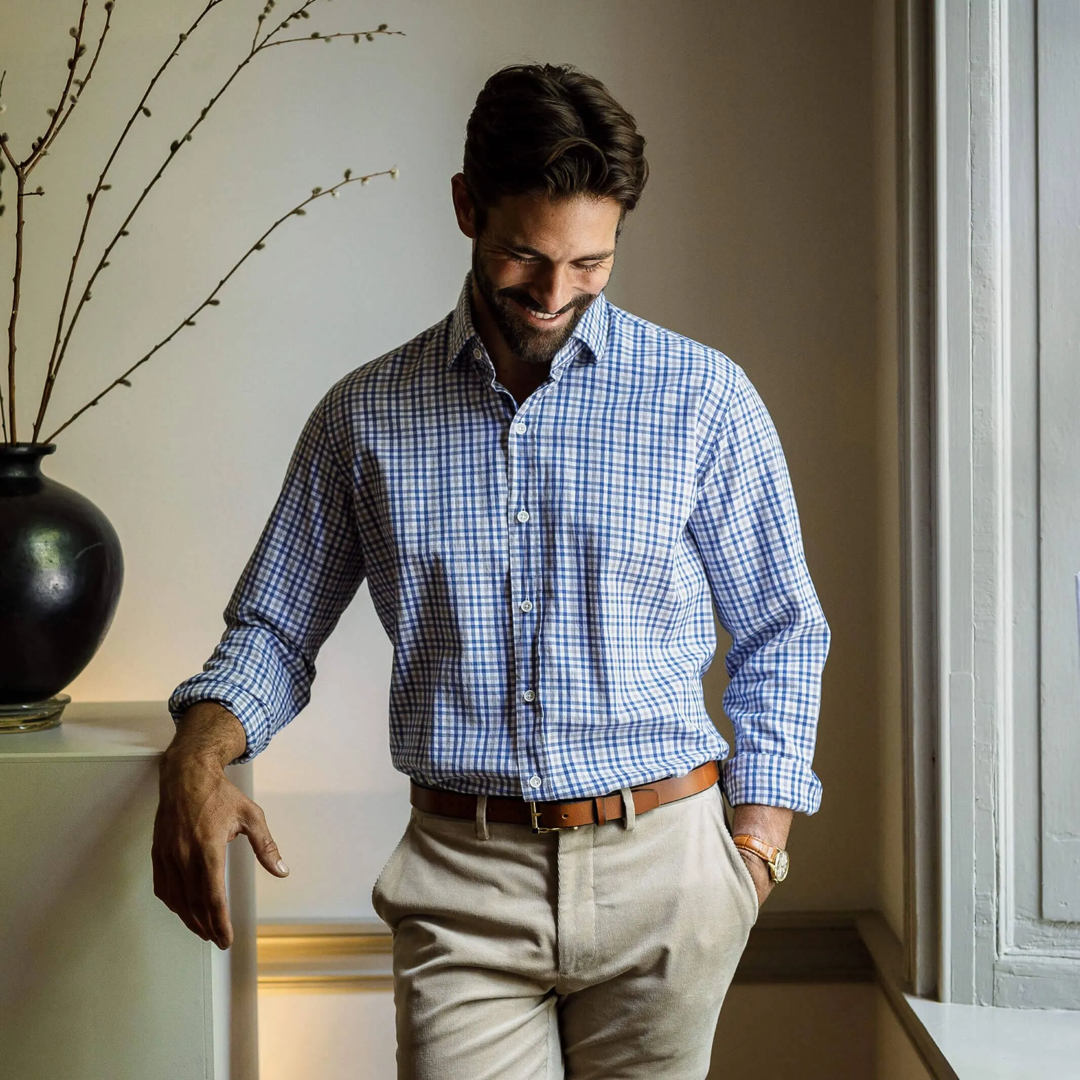 The Blue Ginby Twill Custom Shirt