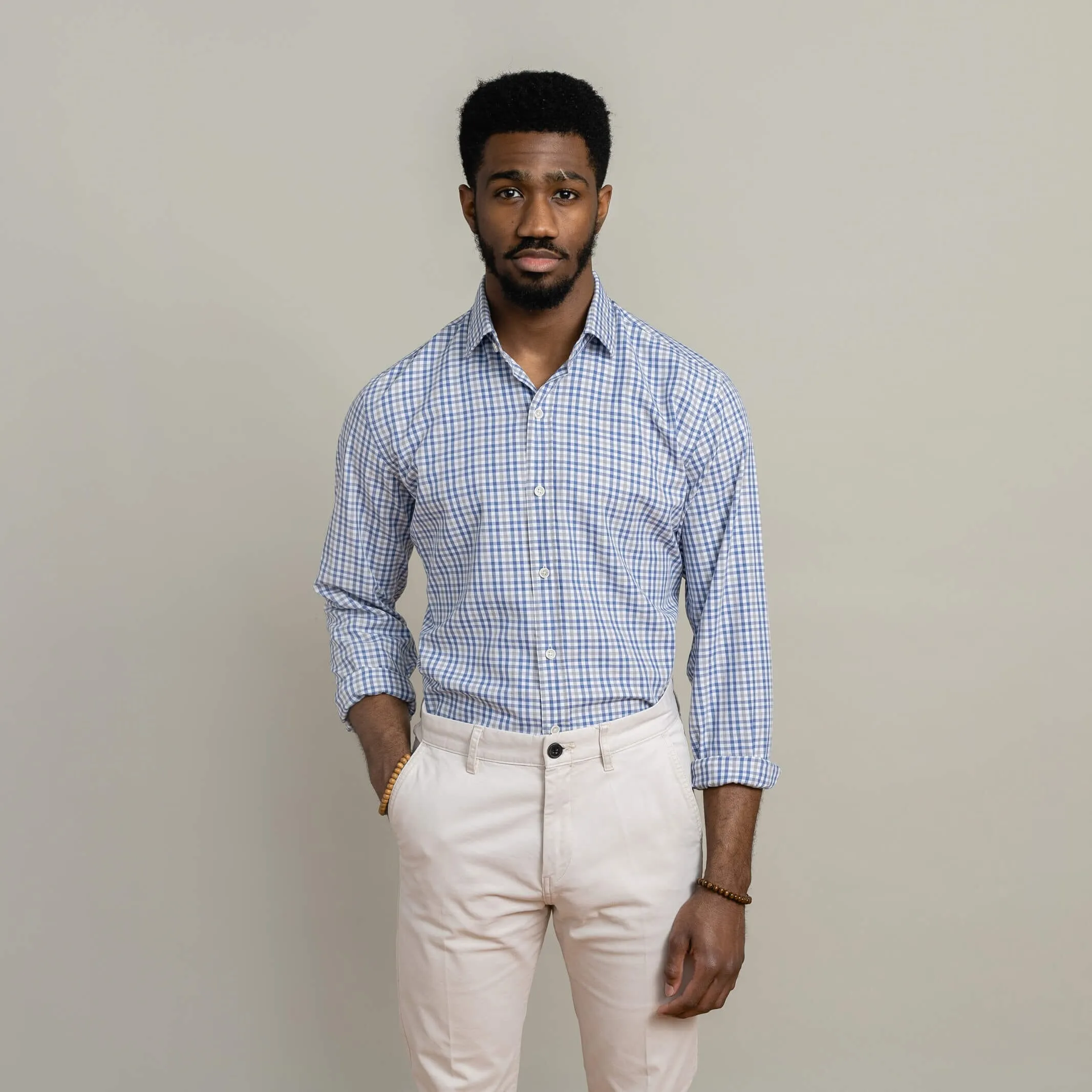 The Blue Ginby Twill Custom Shirt