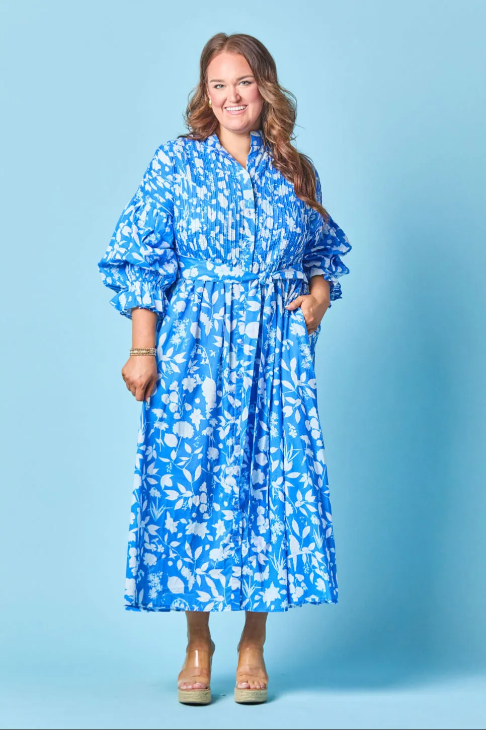 The Every Body Dress in Azul Wildflower