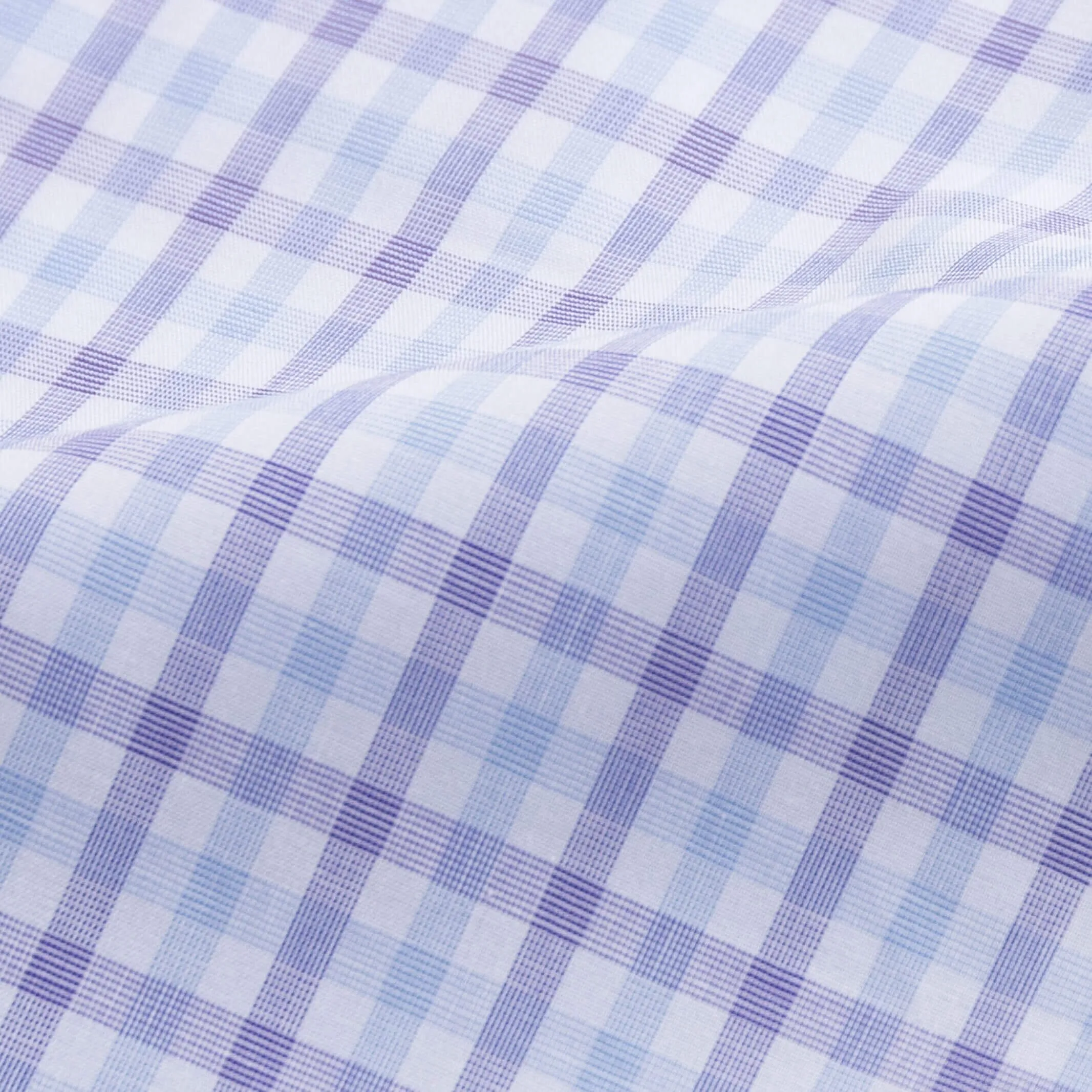 The Purple Arville Check Comfort Stretch Custom Shirt