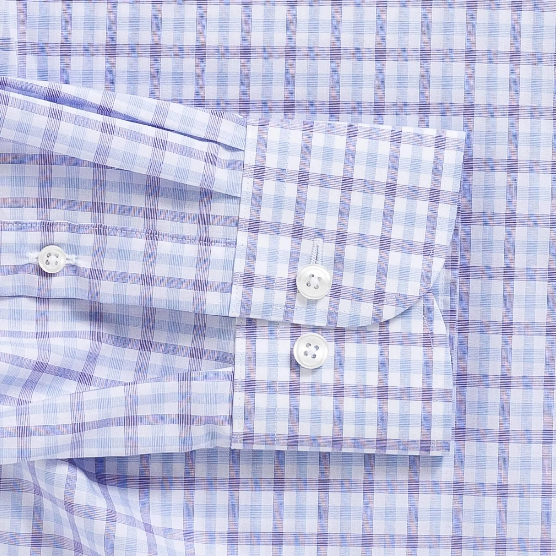 The Purple Arville Check Comfort Stretch Custom Shirt