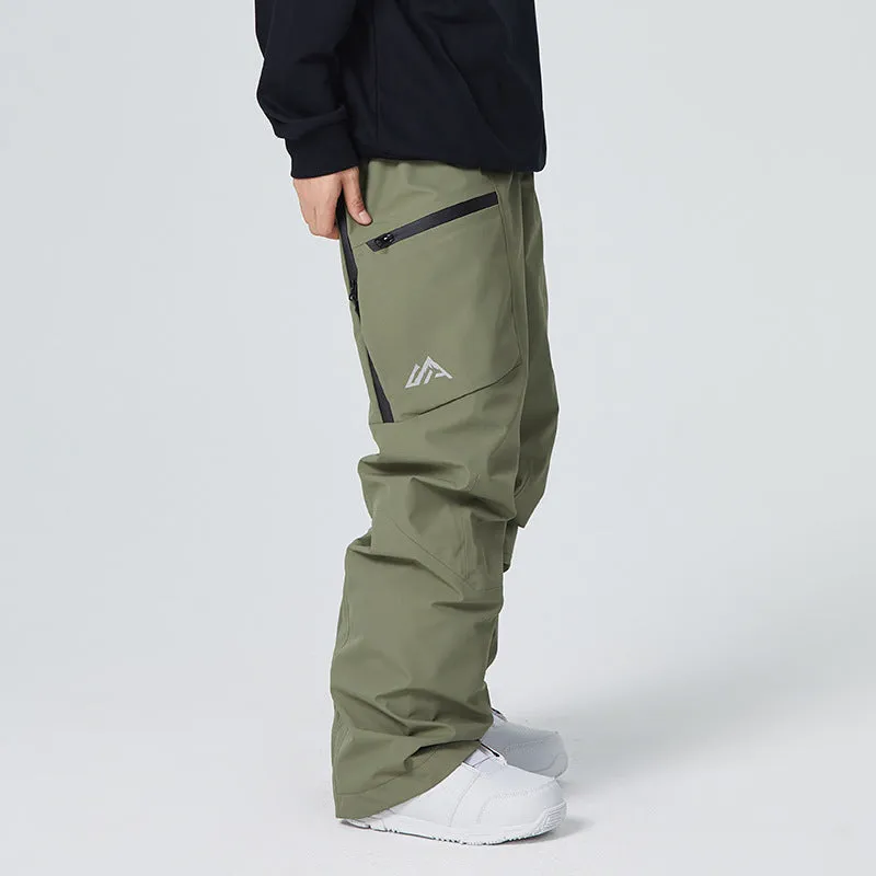 Thermal Windproof Waterproof Pants – Loose Fit, Outdoor Snow Trousers for Winter Protection