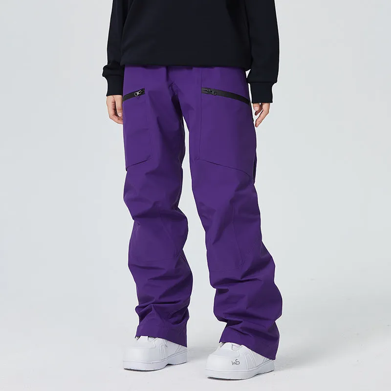 Thermal Windproof Waterproof Pants – Loose Fit, Outdoor Snow Trousers for Winter Protection