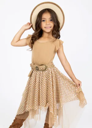 Tina Dress in Light Tan