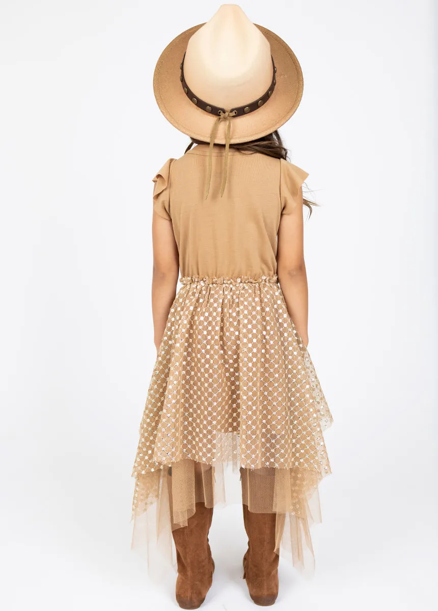 Tina Dress in Light Tan