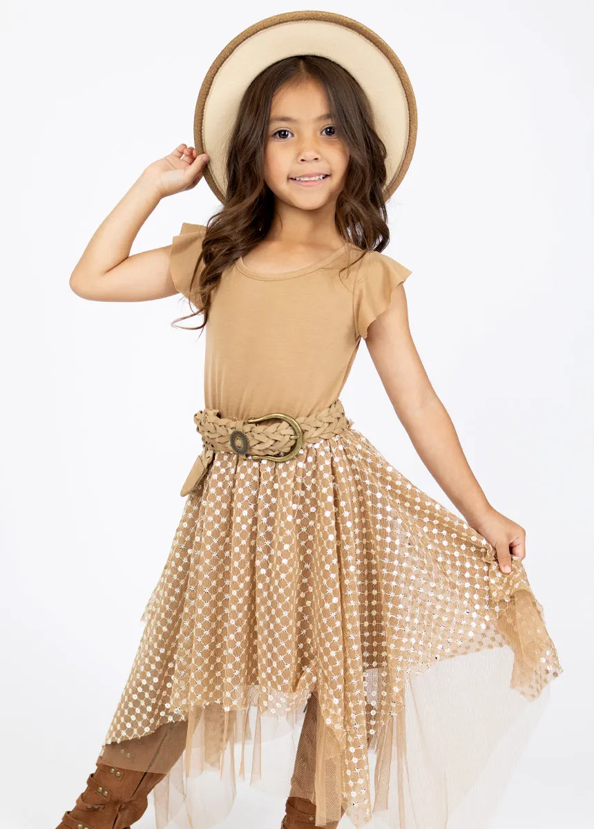 Tina Dress in Light Tan