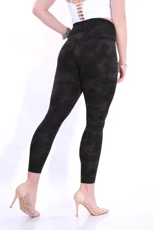TNG Leggings - Black Camo