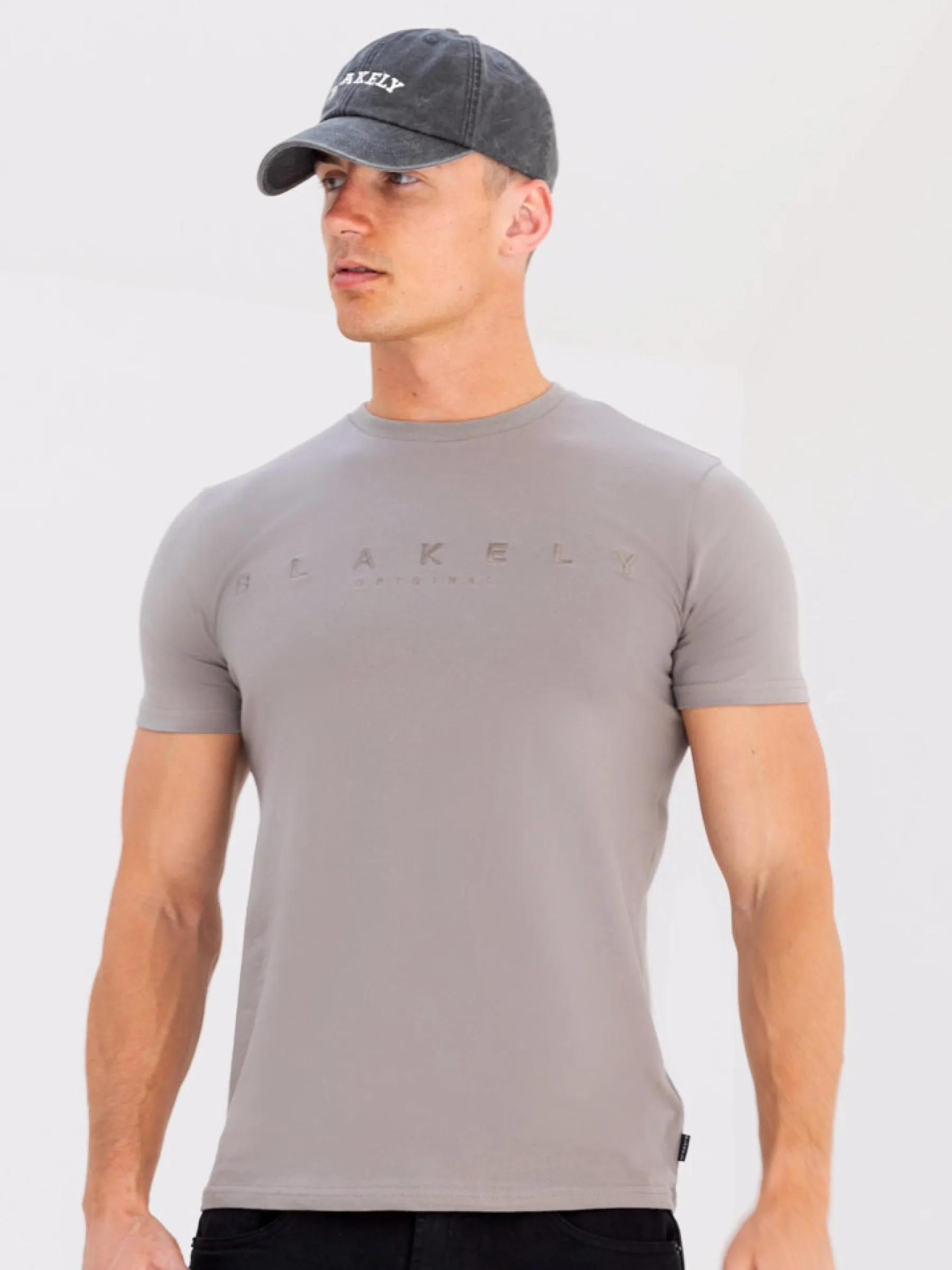 Tonal Huxon T-Shirt - Neutral Grey