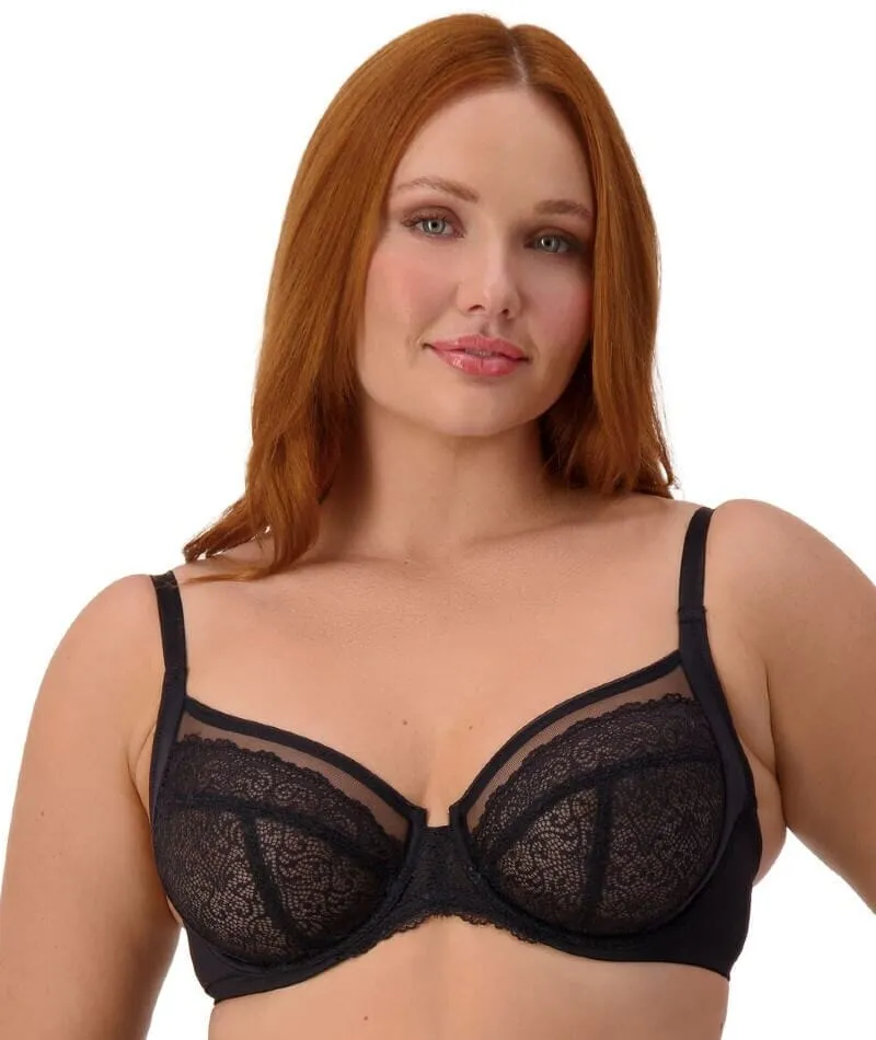 Triumph Sheer Balconette Bra - Black