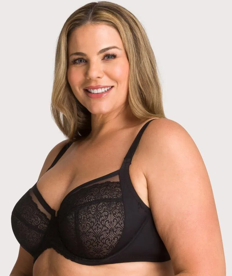 Triumph Sheer Balconette Bra - Black