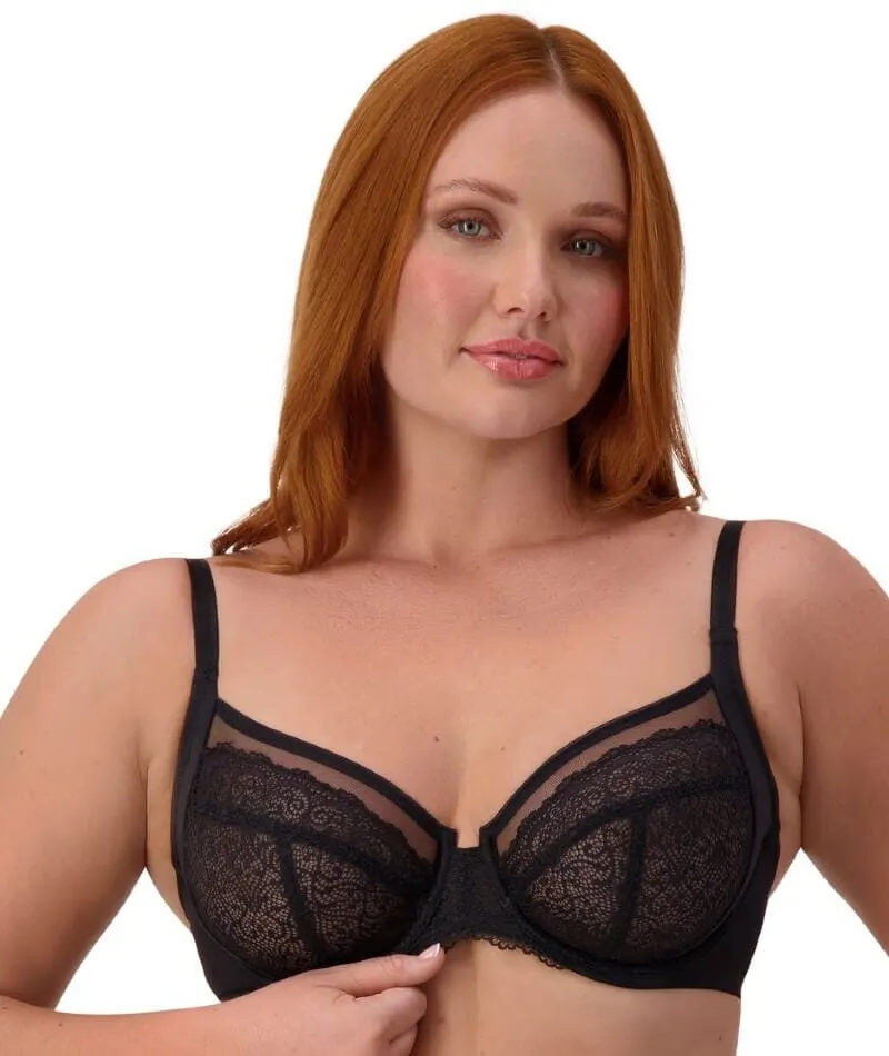 Triumph Sheer Balconette Bra - Black