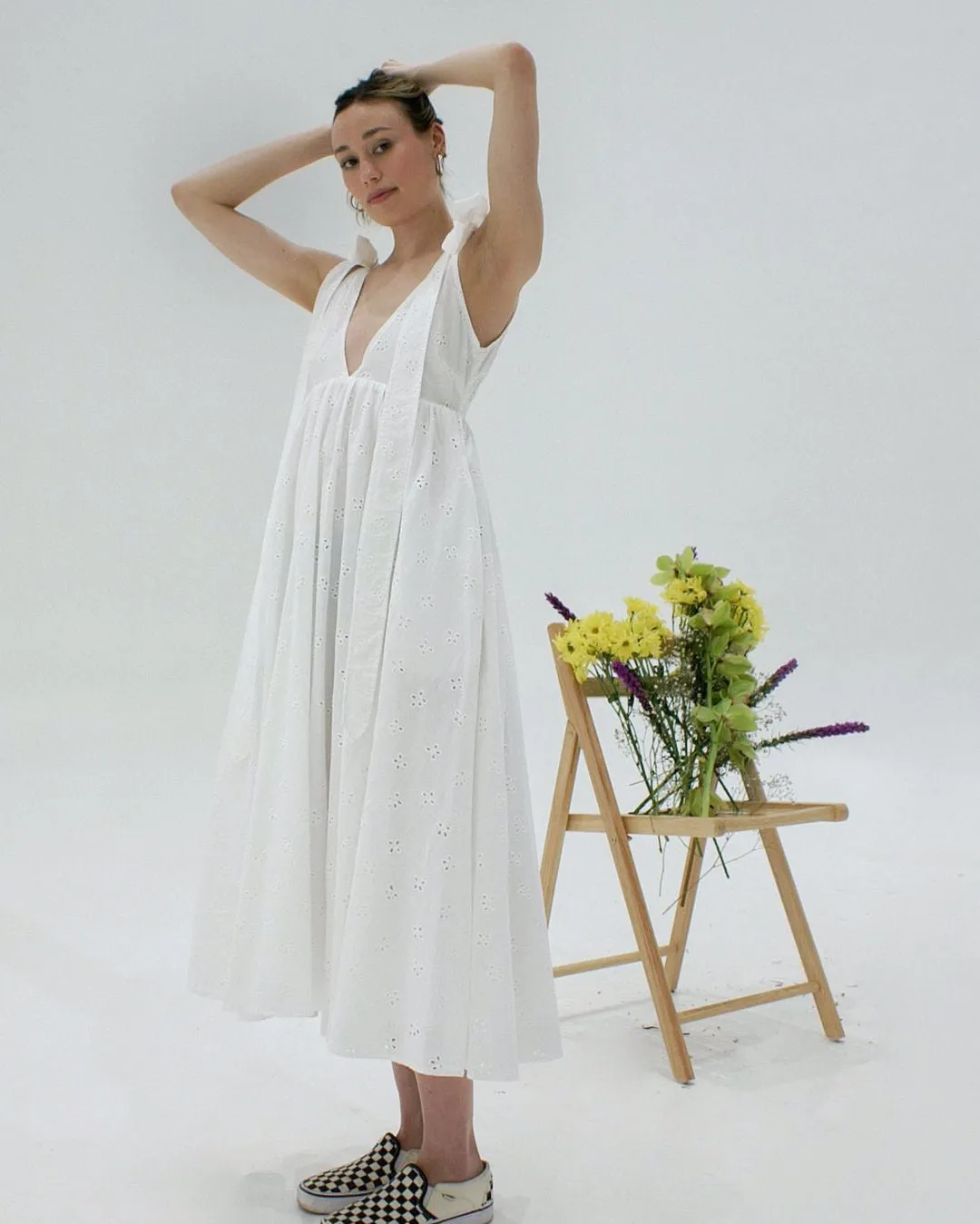 Tyr Dress | Milk Eyelet