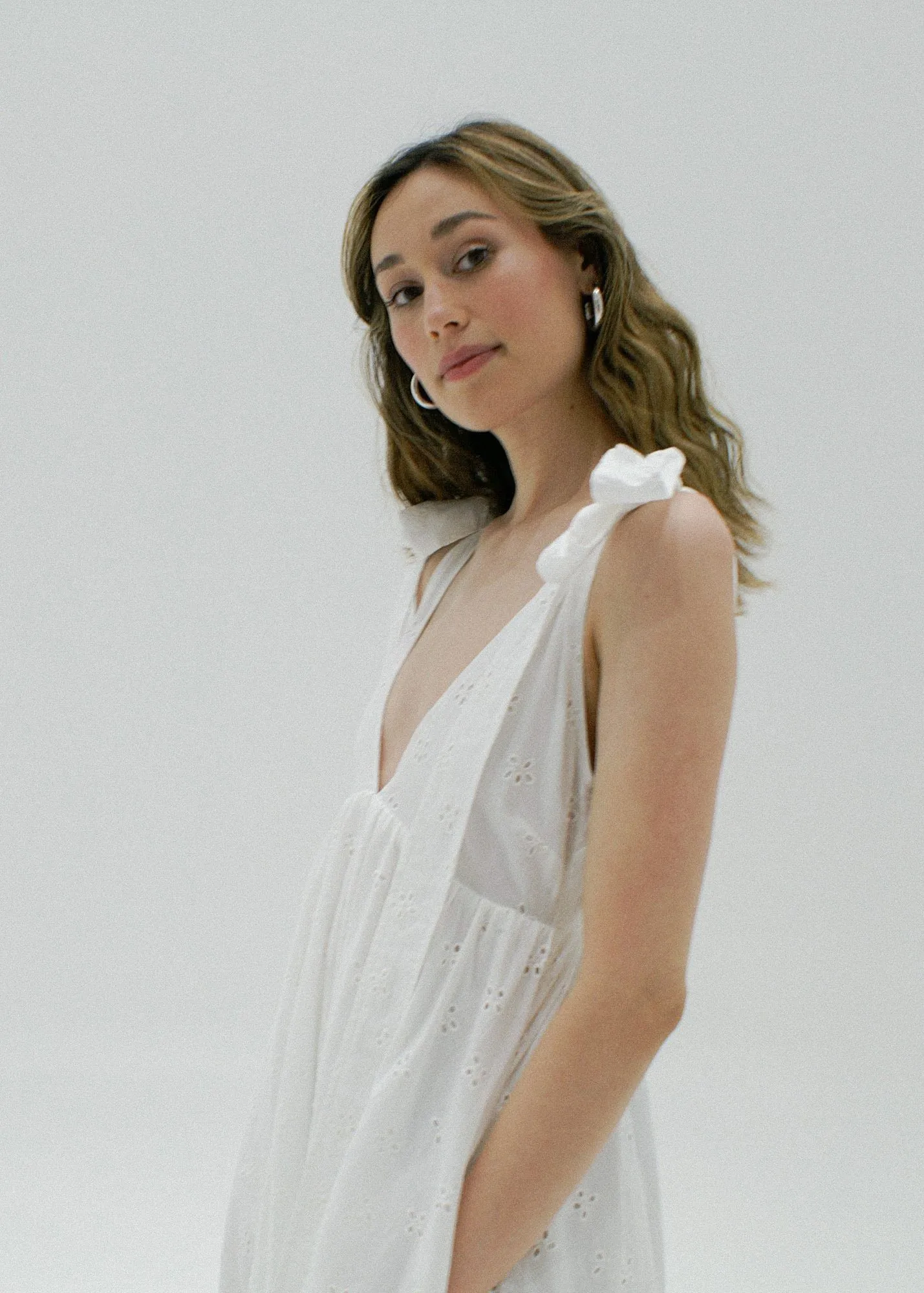 Tyr Dress | Milk Eyelet