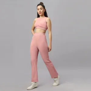 Ultra Soft Ribbed Bra & Fit and Flare pants Set