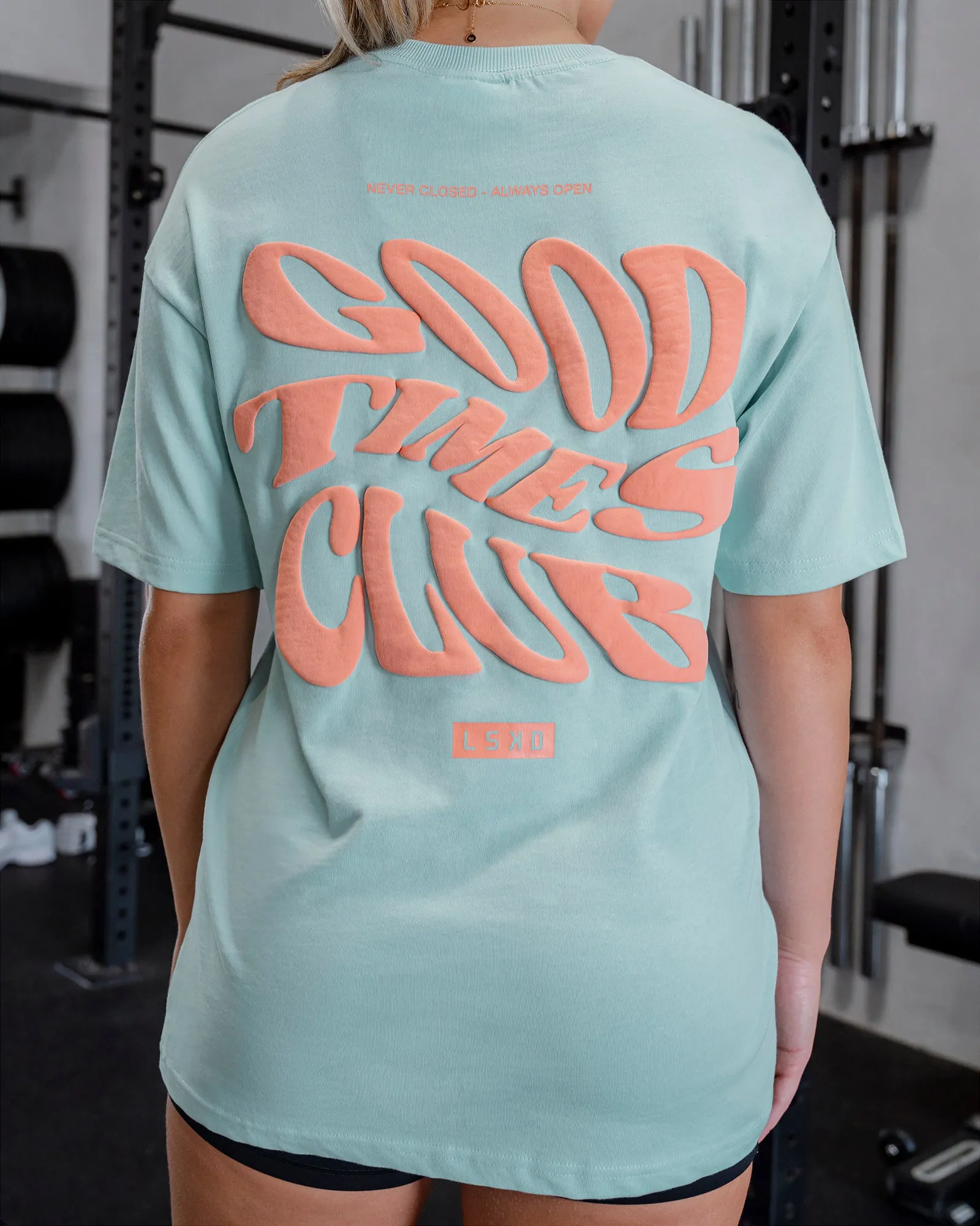 Unisex Good Times Heavyweight Tee Oversize - Columbia-Mellow Peach