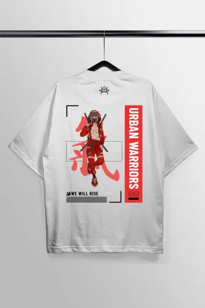 Urban Warriors White Oversized Tee