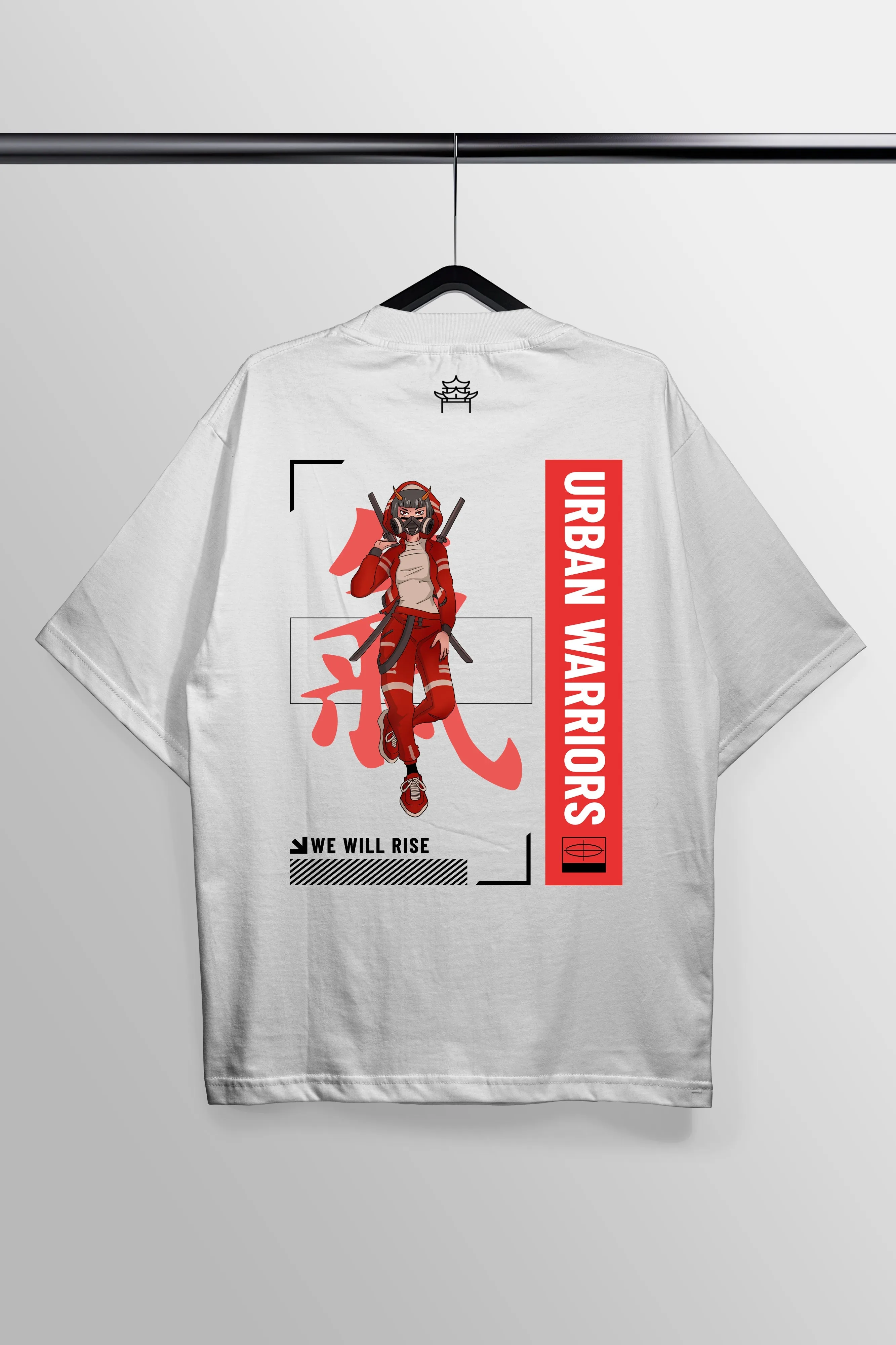 Urban Warriors White Oversized Tee