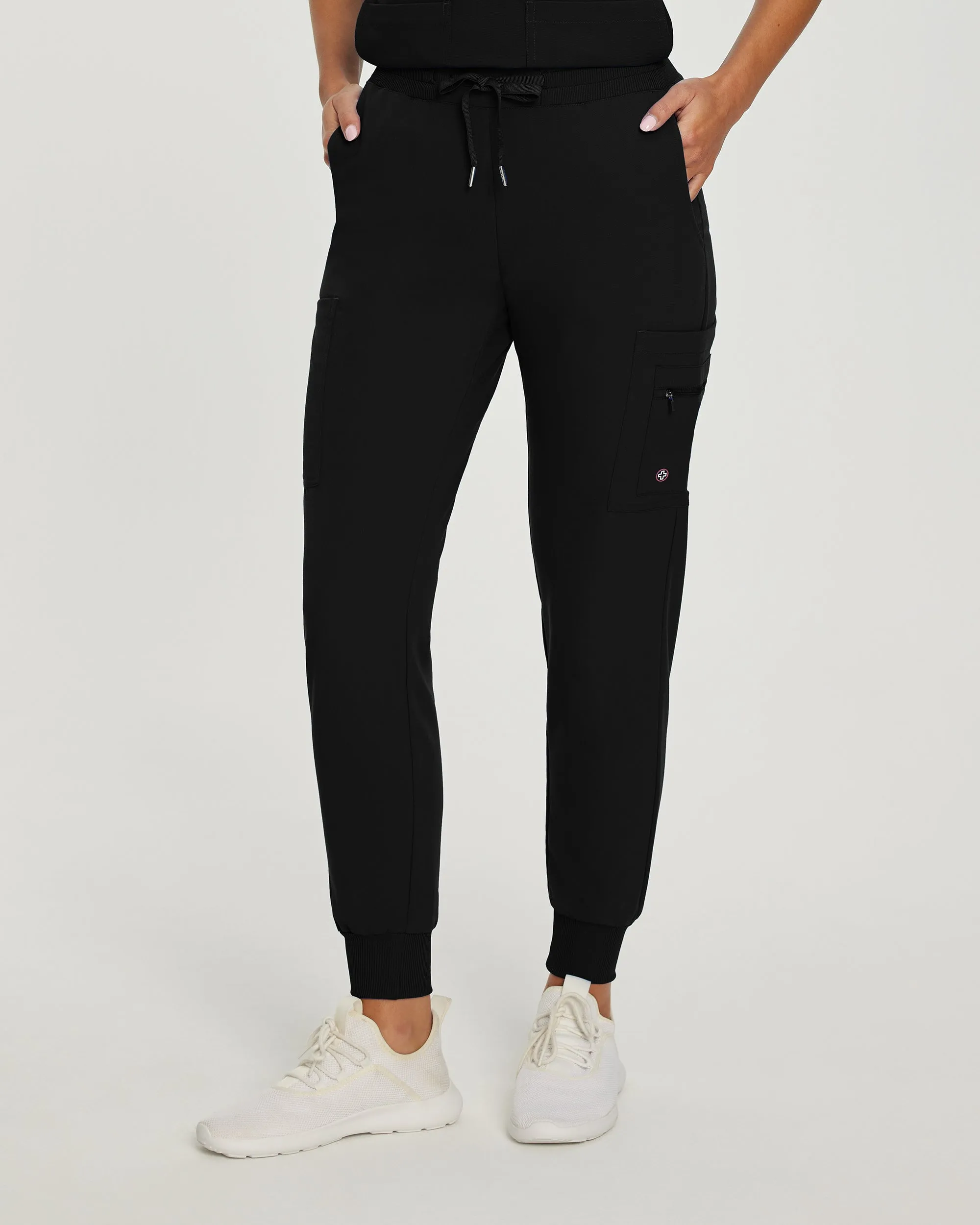 V-Tess 380 Women's Jogger Scrub Pants Black