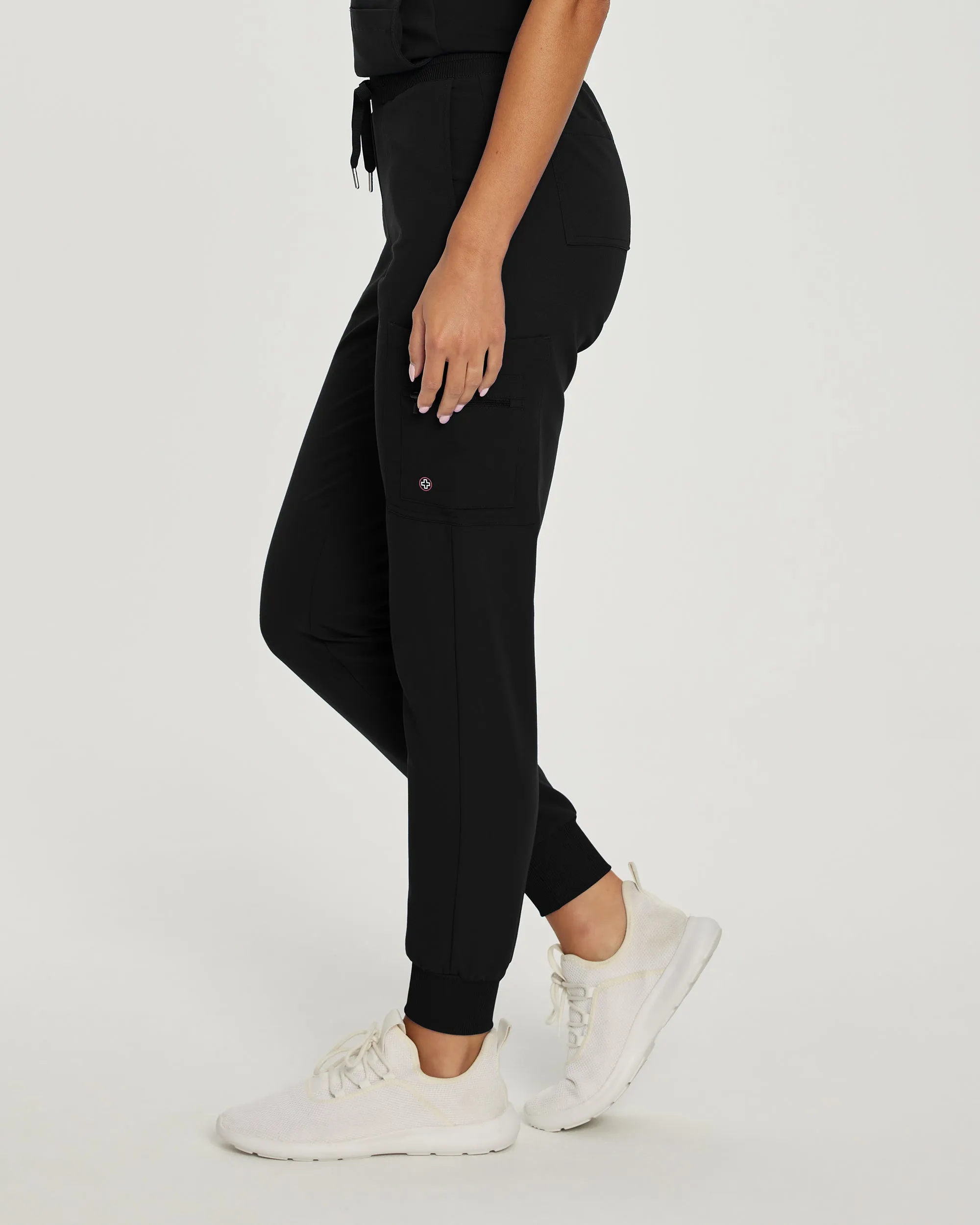 V-Tess 380 Women's Jogger Scrub Pants Black