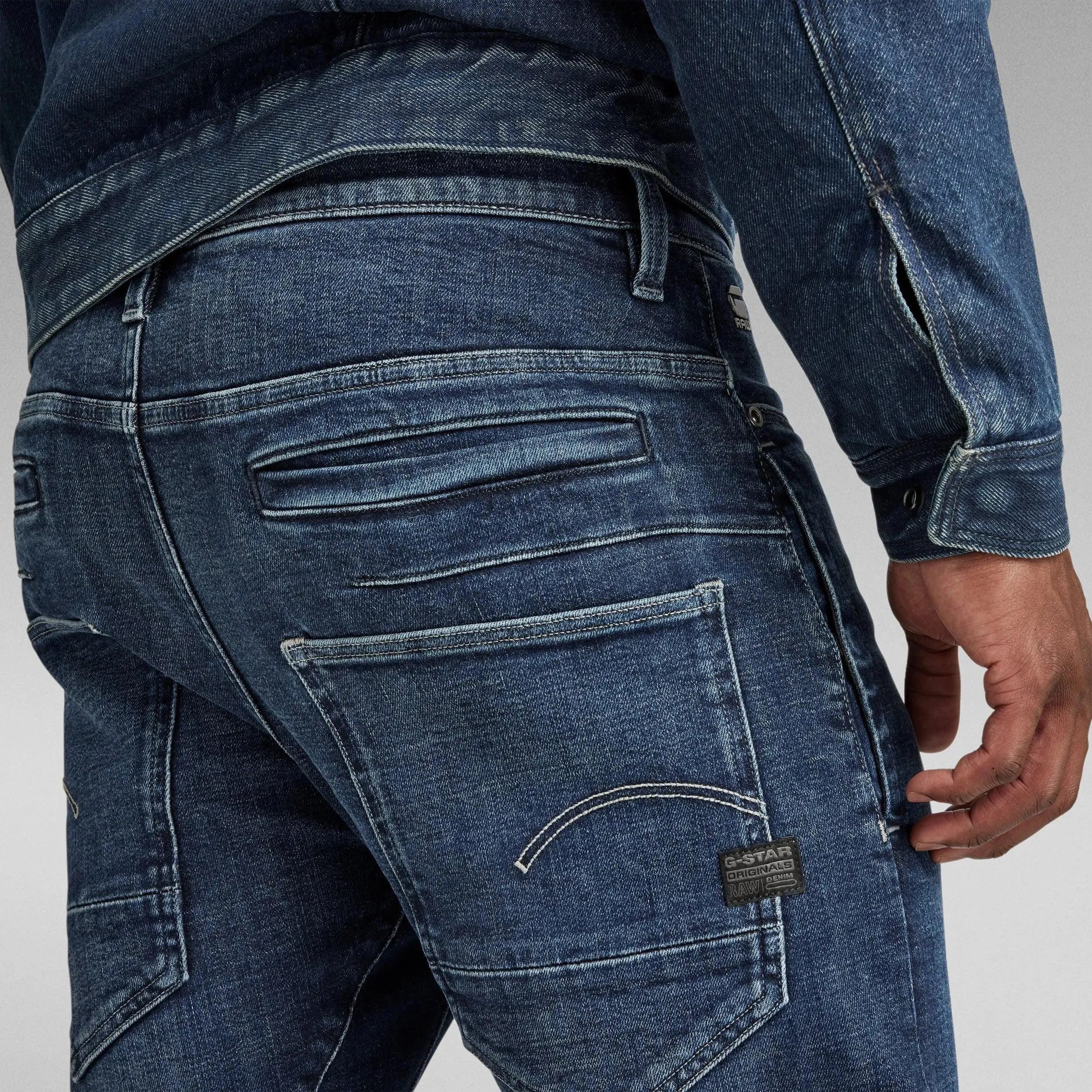 Vaqueros de Hombre G-Star D-Staq 3D Slim Worn In Himalayan Blue