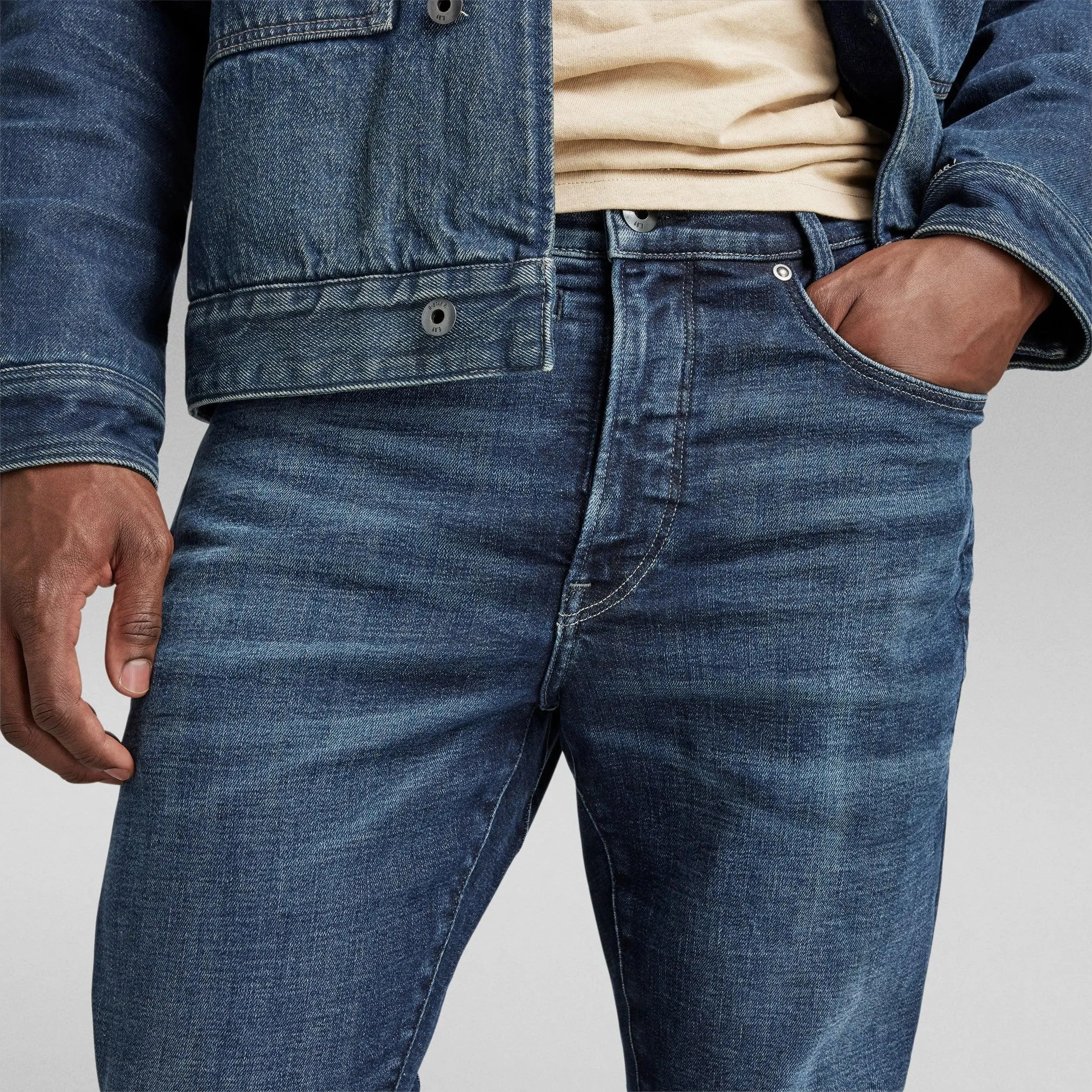 Vaqueros de Hombre G-Star D-Staq 3D Slim Worn In Himalayan Blue