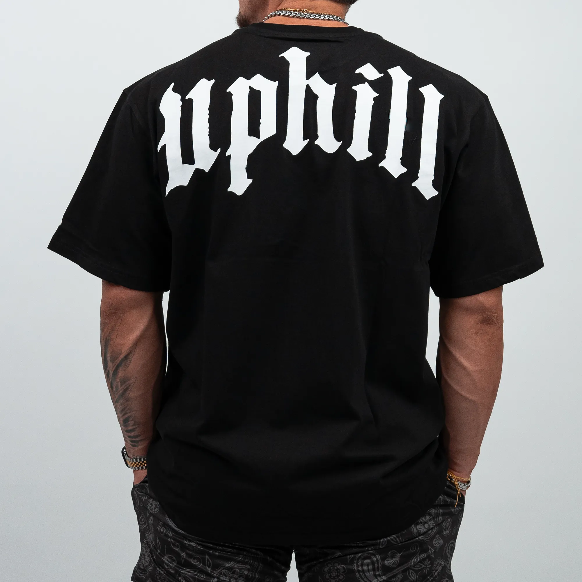 Vertical AAO Tee - Oversized Black