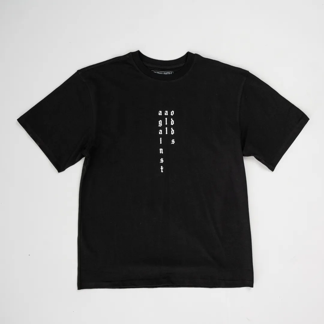 Vertical AAO Tee - Oversized Black