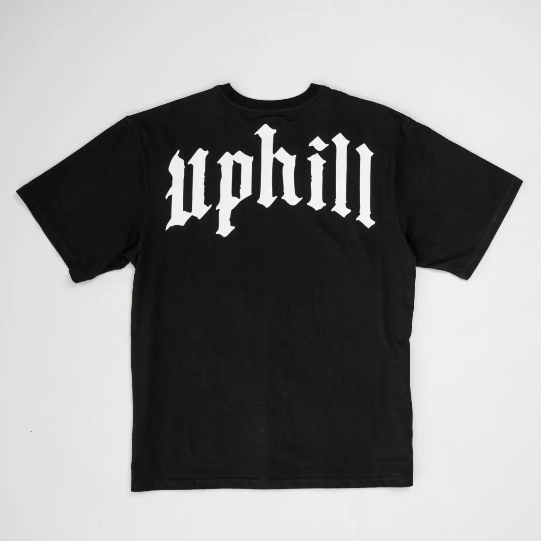Vertical AAO Tee - Oversized Black