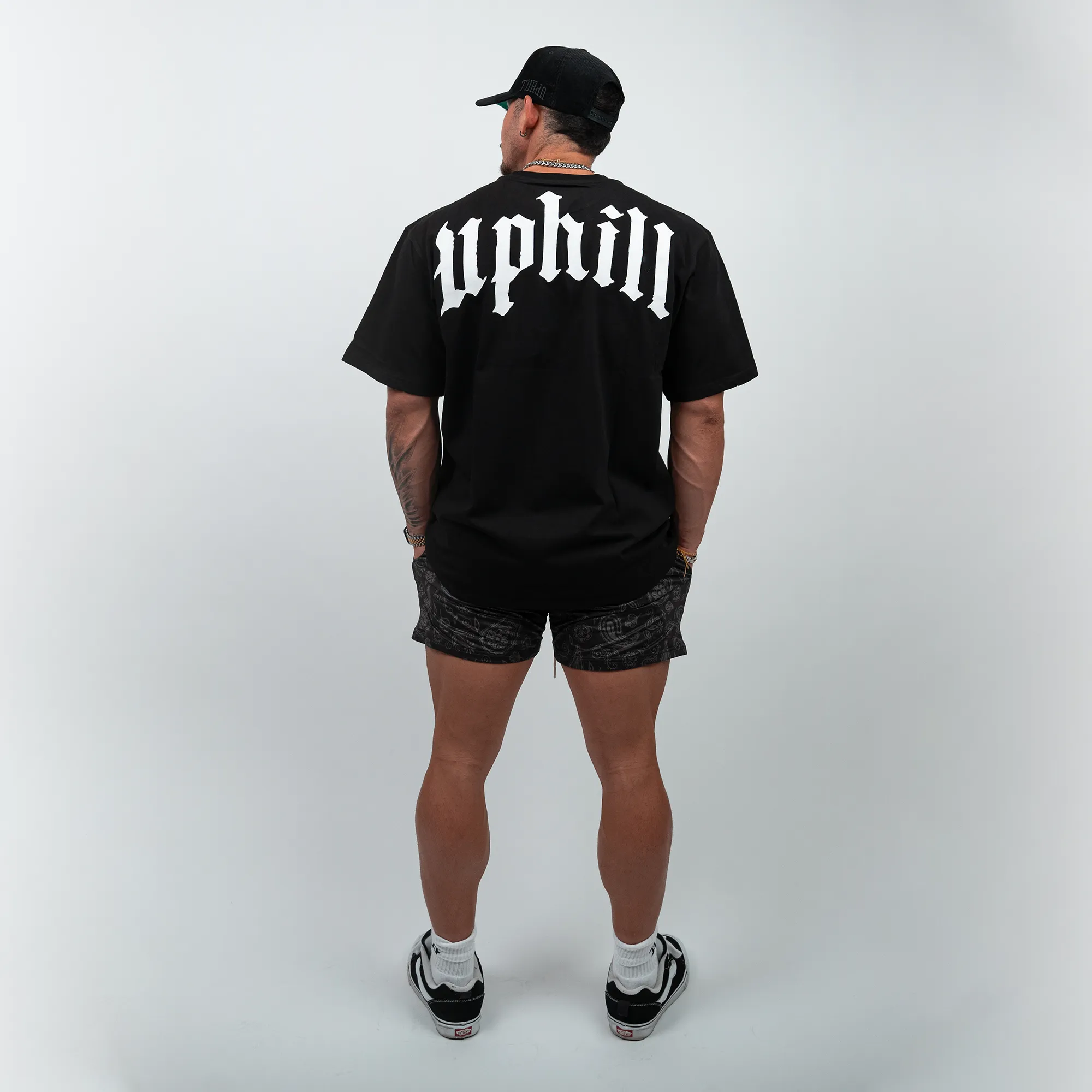 Vertical AAO Tee - Oversized Black