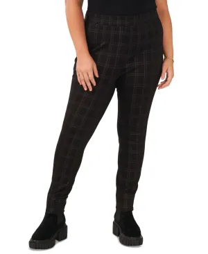 Vince Camuto Womens Plus Size Plaid Leggings 92522320