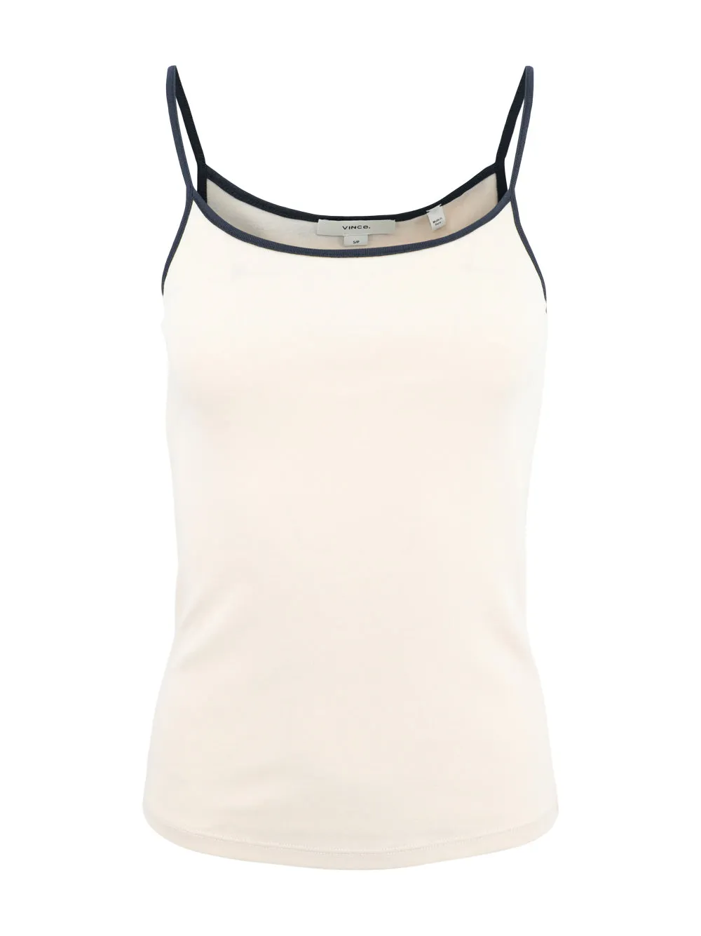 Vince Tipped Cami in Flaxen/Deep Lake