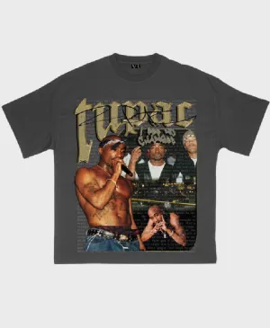 Vintage Roots Tupac T-shirt Grey