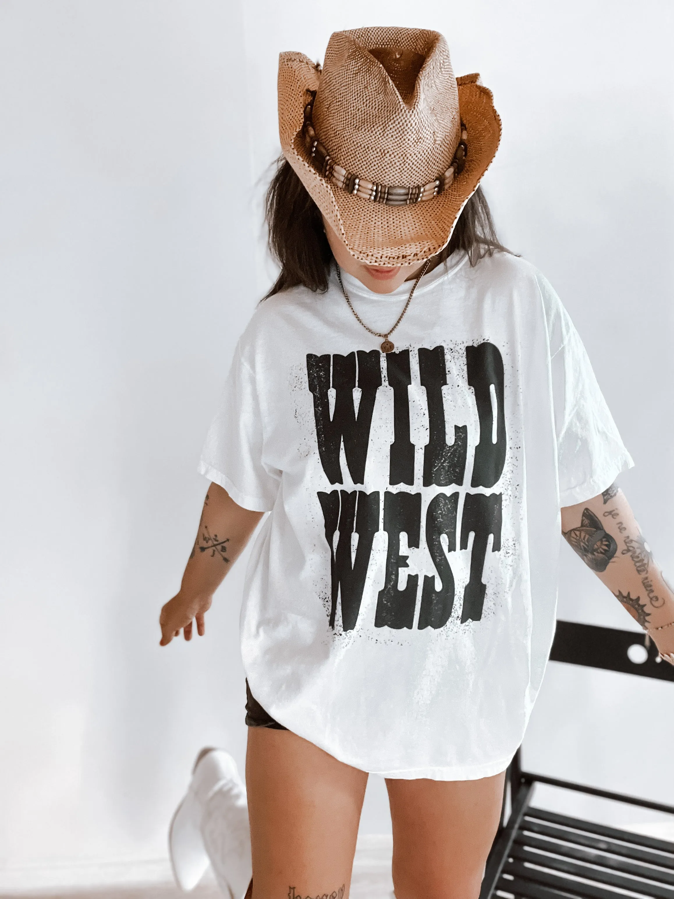 Vintage Wild West BW T-Shirt