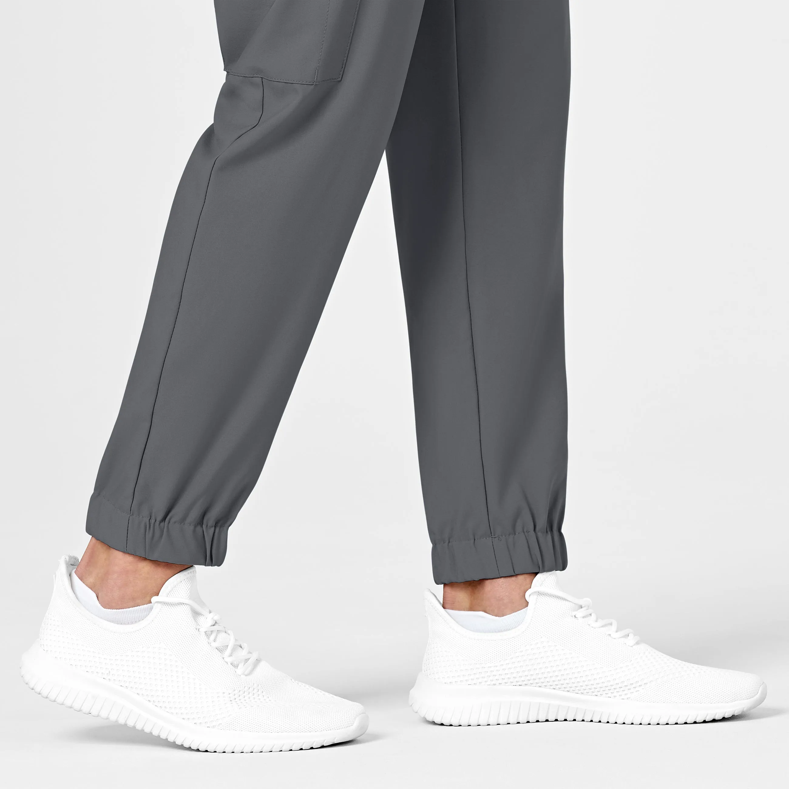 W123 5655 Men's Cargo Jogger Scrub Pants Pewter