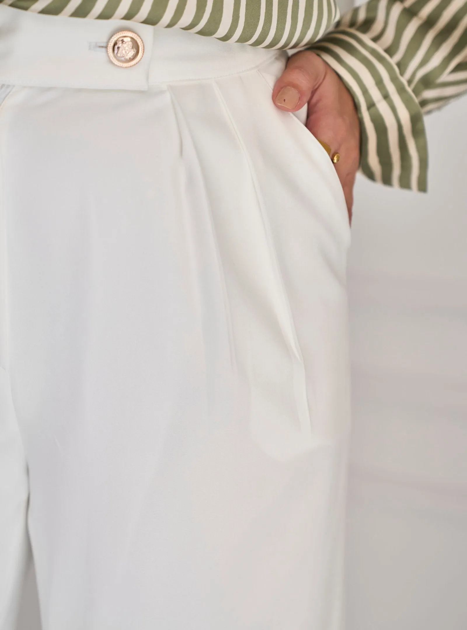 White Emma pants