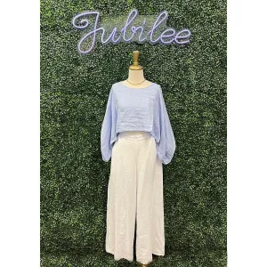 White Wide Palazzo Pants