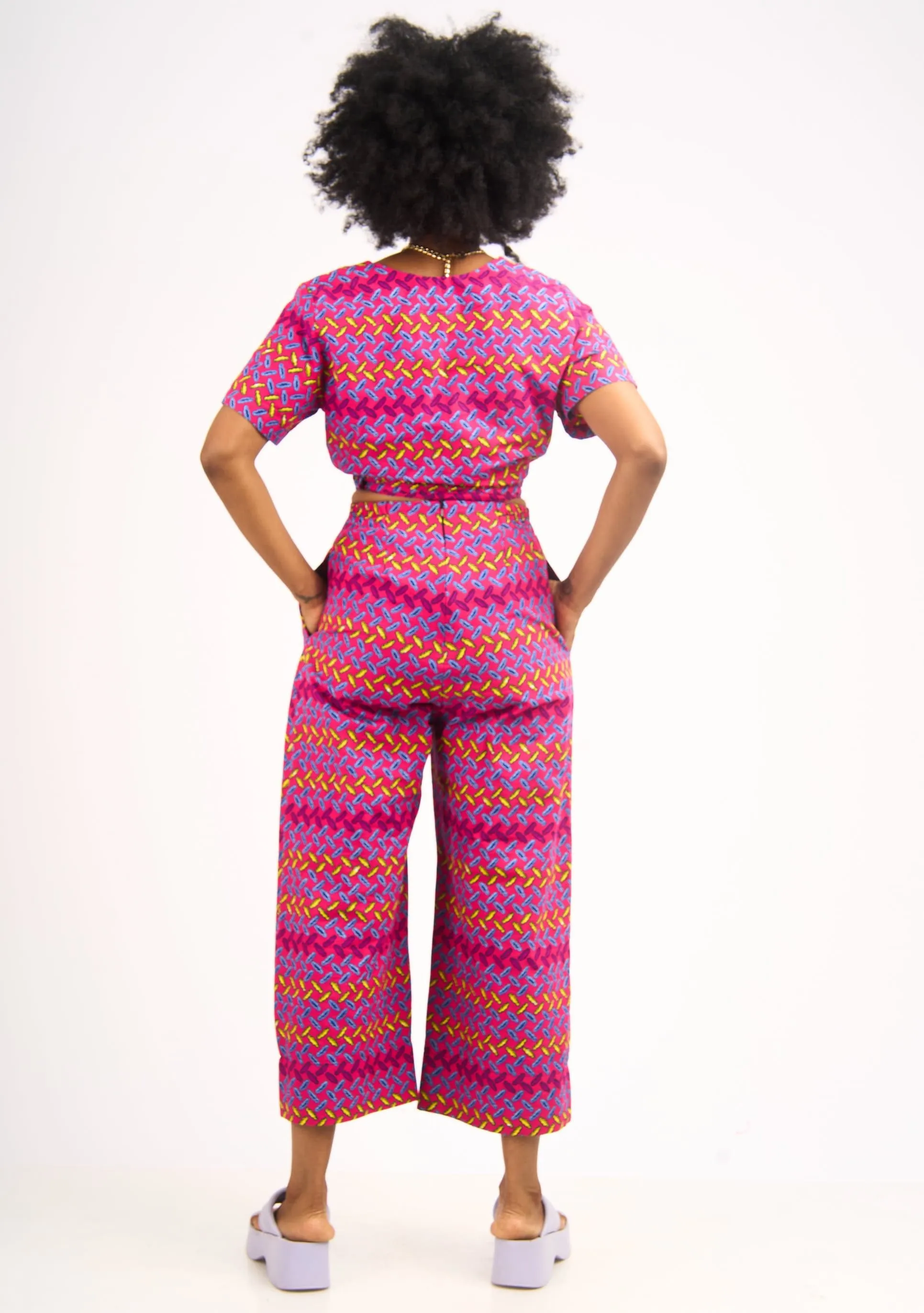 Wide Leg Pants - Pollen