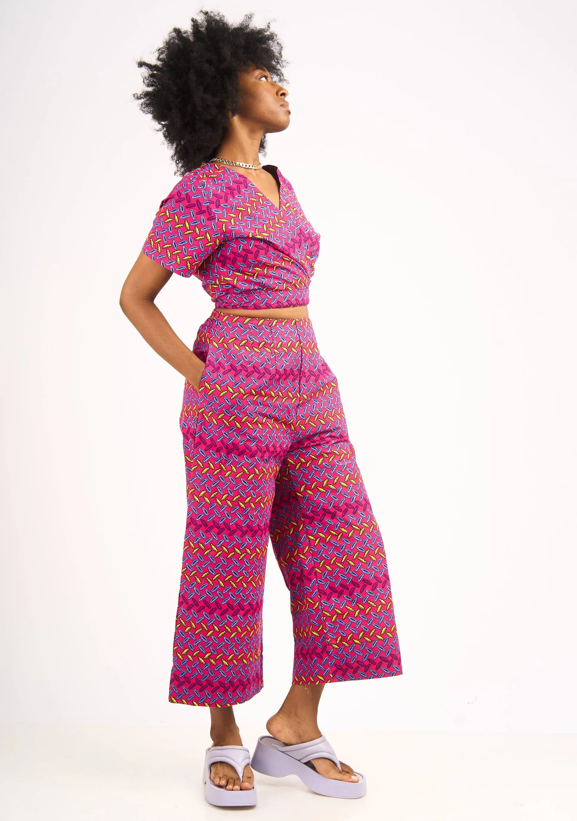 Wide Leg Pants - Pollen
