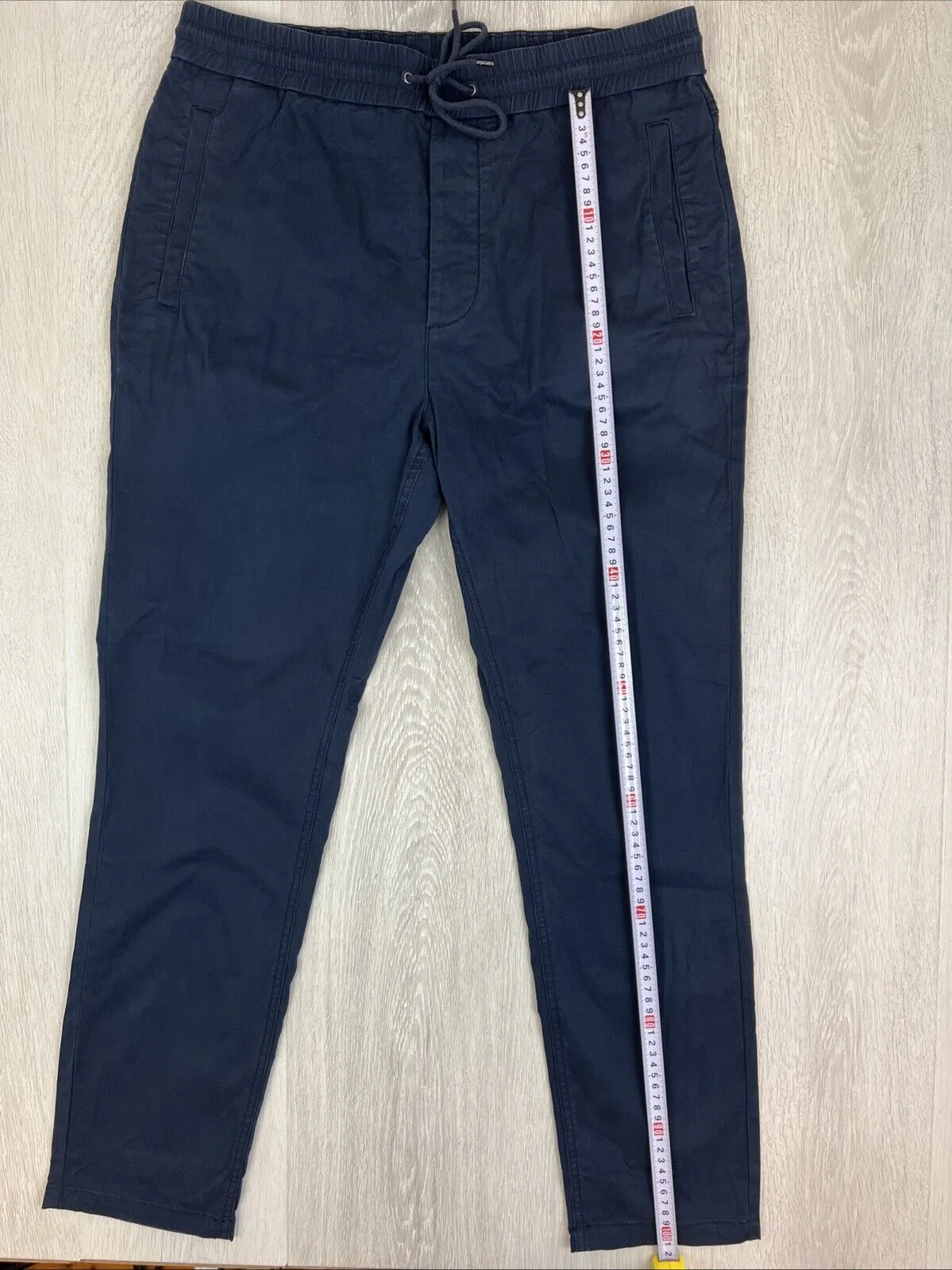Witchery Mens Navy Blue Slim Chinos Size 34