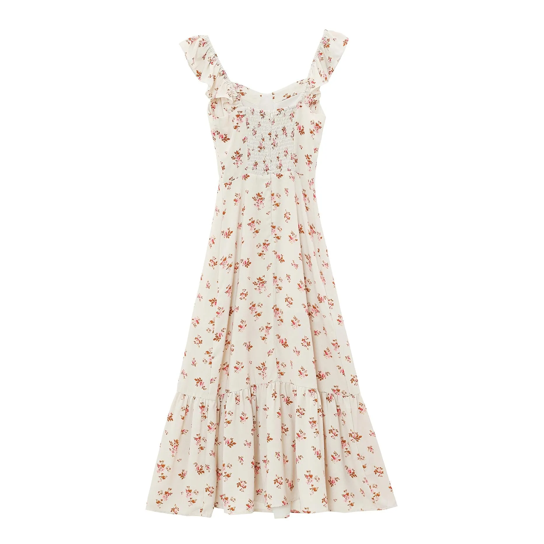 Women's A-Line Chiffon Strappy Cami Dress for Relaxed Getaways
