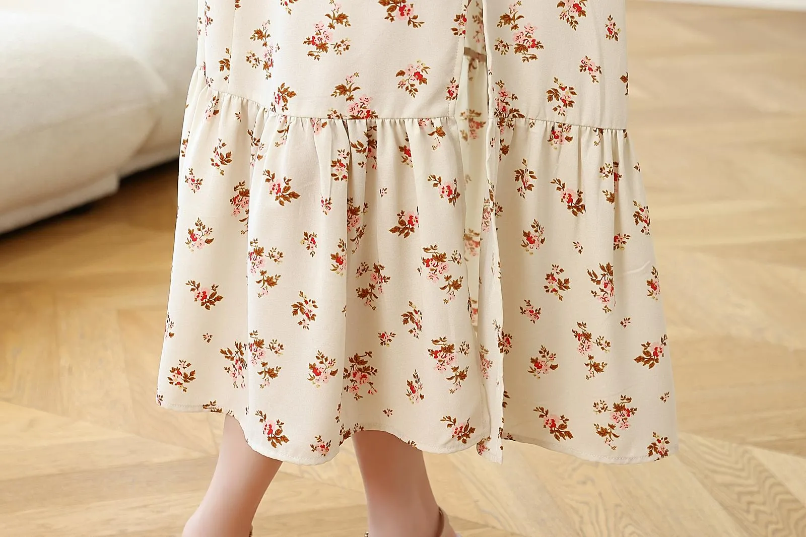 Women's A-Line Chiffon Strappy Cami Dress for Relaxed Getaways