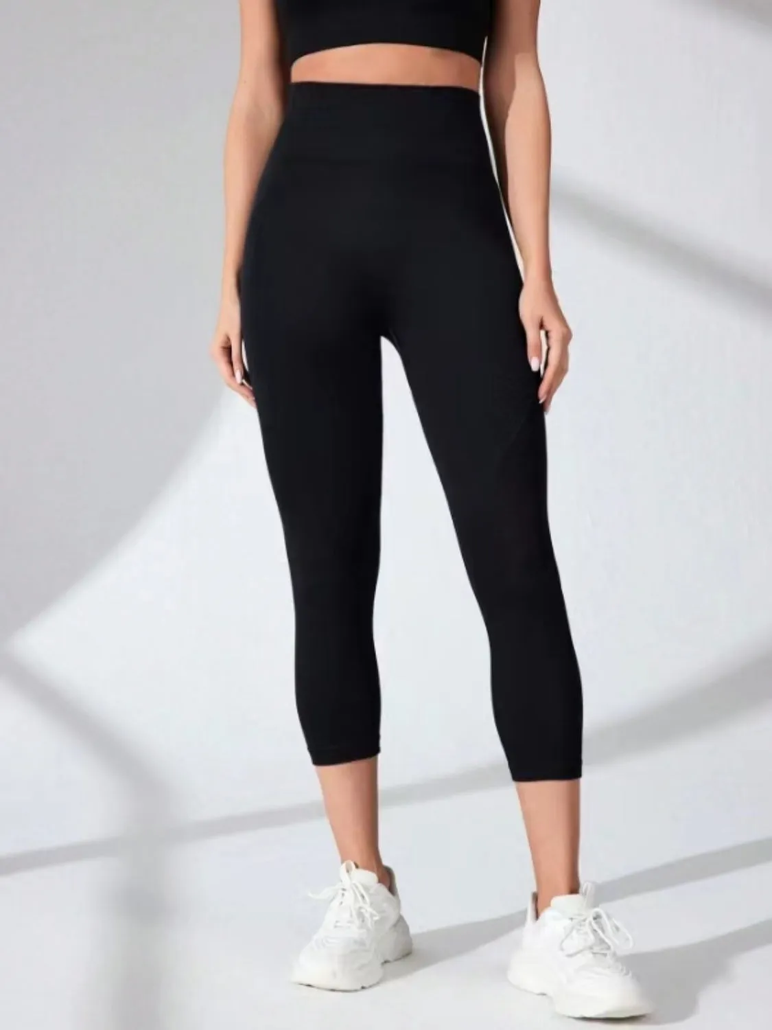 Women's High Waist Cropped Active Leggings
