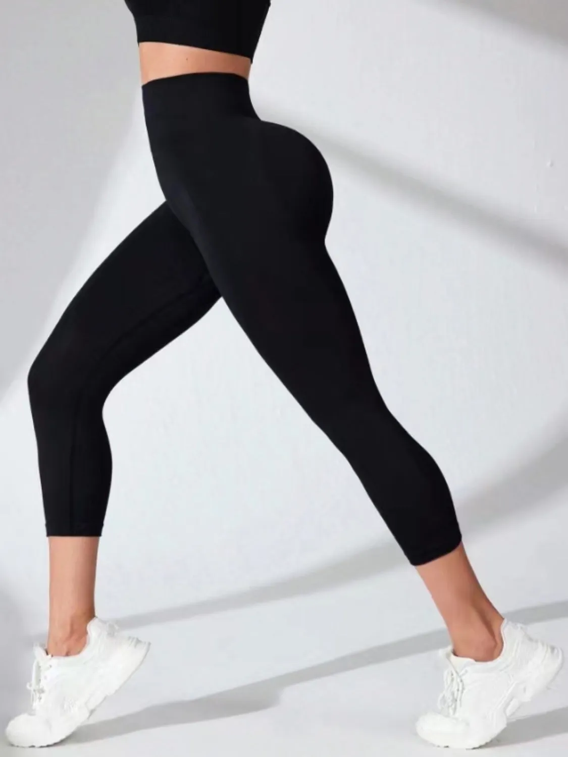 Women's High Waist Cropped Active Leggings