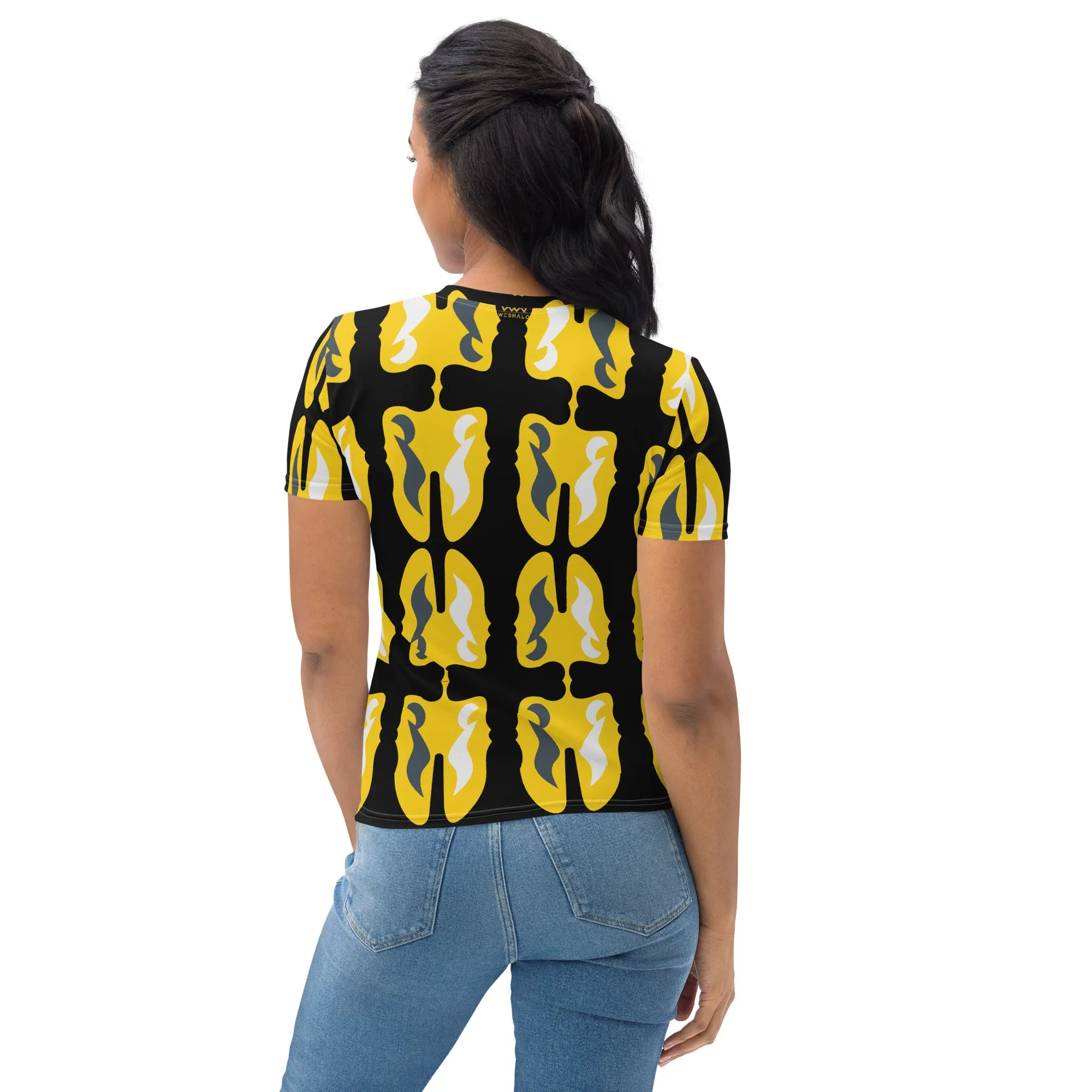 Women's T-shirt | TheMusic Face Note Textile