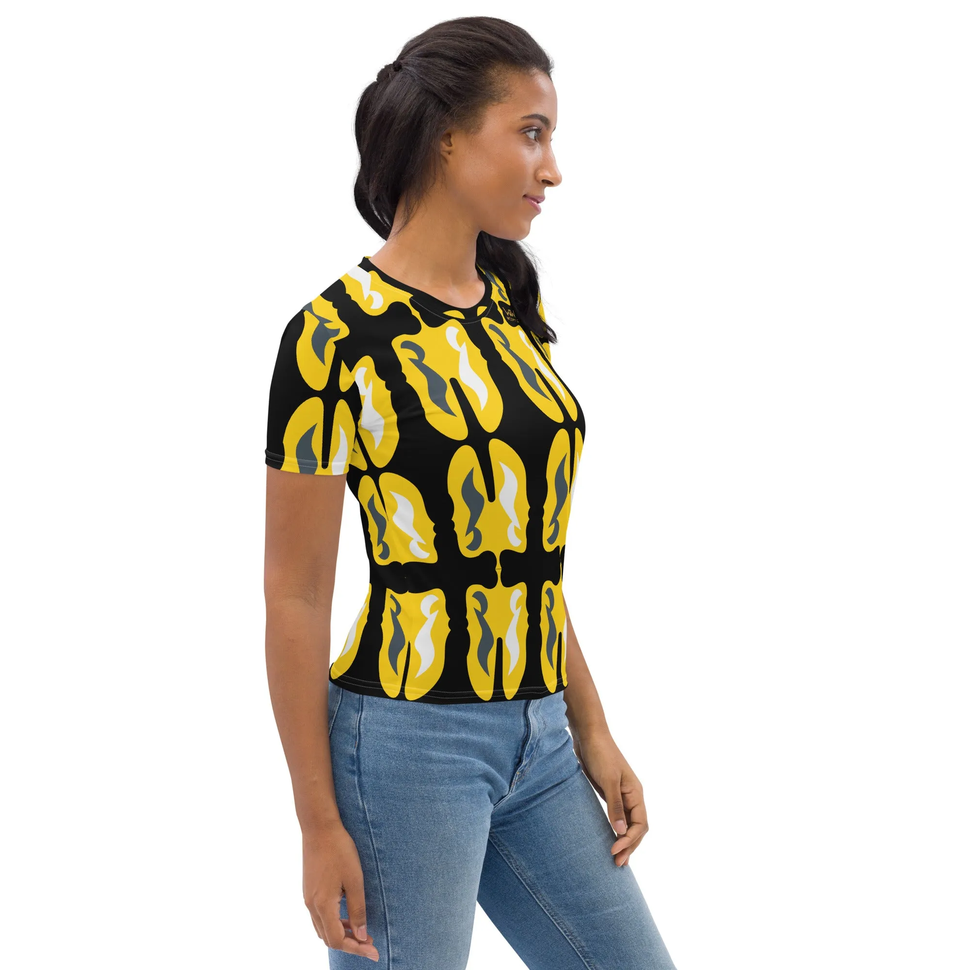 Women's T-shirt | TheMusic Face Note Textile