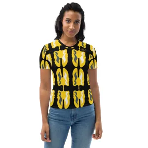 Women's T-shirt | TheMusic Face Note Textile