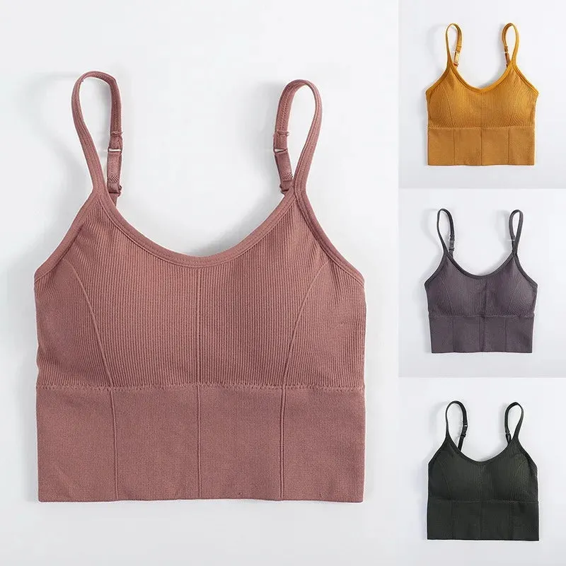 Women's Tube Top Beauty Back Bralette - Seamless Push-Up Sports Bra, Sexy Lingerie Underwear