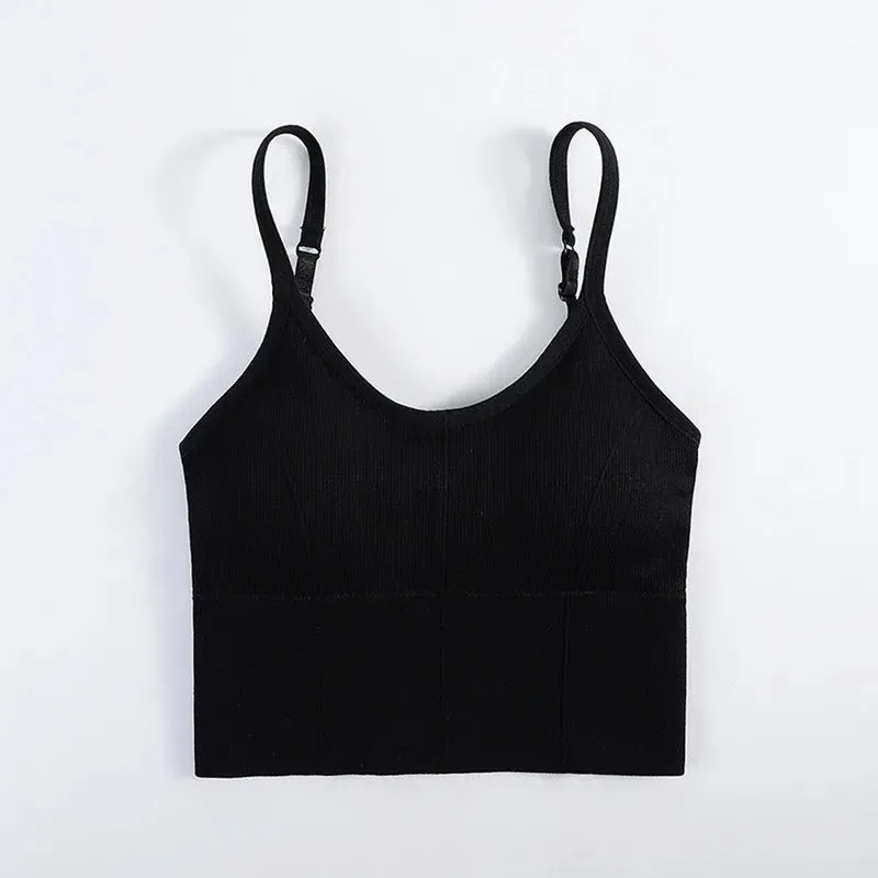 Women's Tube Top Beauty Back Bralette - Seamless Push-Up Sports Bra, Sexy Lingerie Underwear